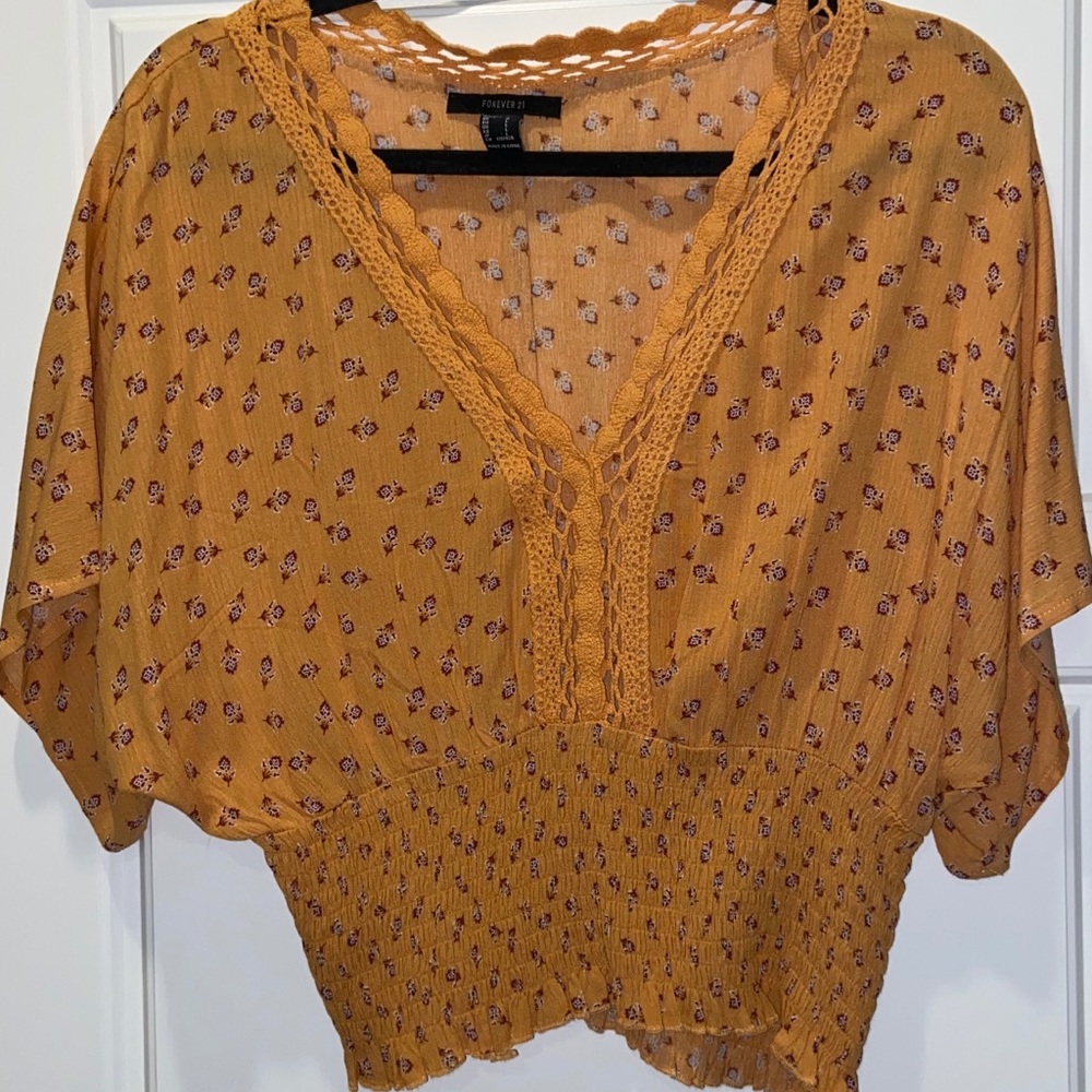Yellow Ruched Top
